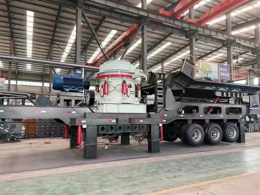 석회석 광석 이동 턱 분쇄 기계 91.5kw 기술 지침 하에 설치