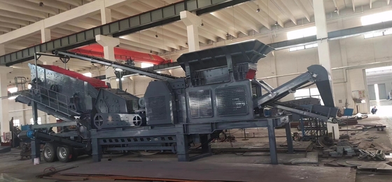 모바일 그라인트 임팩트 크레셔 머신 100 T / H 사용자 정의 요청 출구 크기 50-100mm