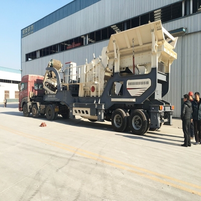 출구 크기 8-13mm Y3S1848Y90 추적 이동 광산 콩 쇄기 기계 돌 쇄기