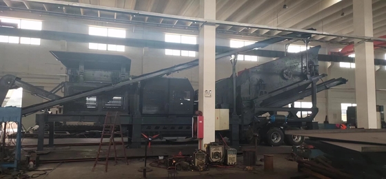 설계 150-300tph 용량 석굴 이동 분쇄기 석회암/그라나이트/강암/바잘트