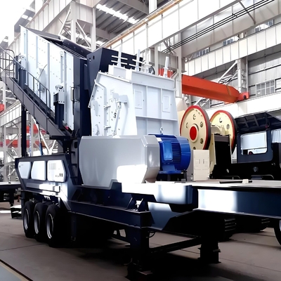 80-250kW 모터 파워 150-300tph 용량 모바일 턱 충격 콩 크레셔 공장