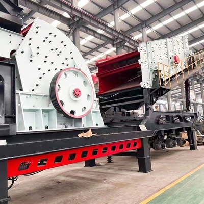 80-250kW 모터 파워 150-300tph 용량 모바일 턱 충격 콩 크레셔 공장