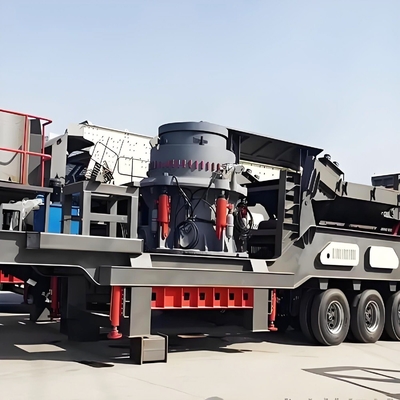 사용자 정의 75-264.5kw 모터 전력 모바일 콘 분쇄 및 스크리닝 스테이션