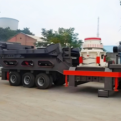 사용자 정의 75-264.5kw 모터 전력 모바일 콘 분쇄 및 스크리닝 스테이션