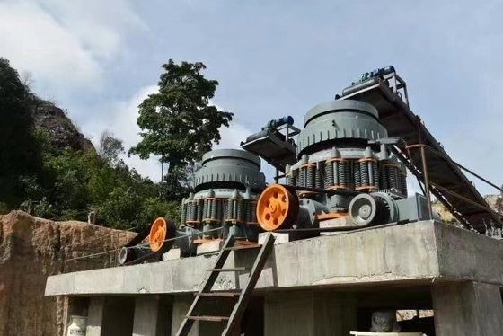 30-280kw 모터 전력 사용자 정의 중간 경도가 부서지기 쉬운 광석을위한 스프링 코너 크레셔