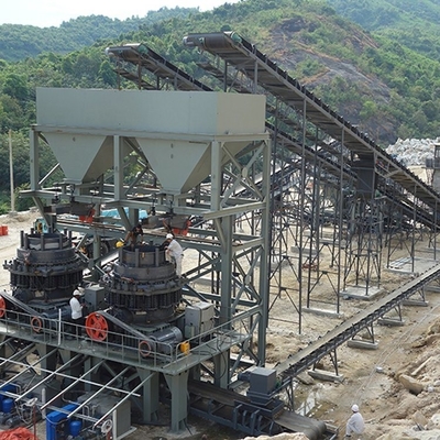 5-800tph 용량 Pyb 시리즈 스프링 콘 크레셔 광업 기계 출구 크기 3-60mm